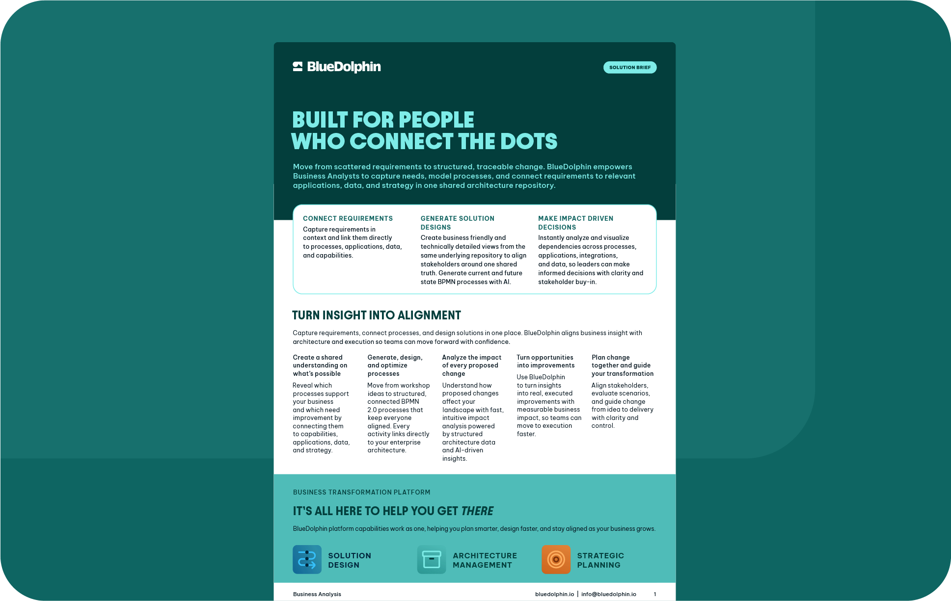 [Solution Brief] Business Analysis - Landing Page - Image